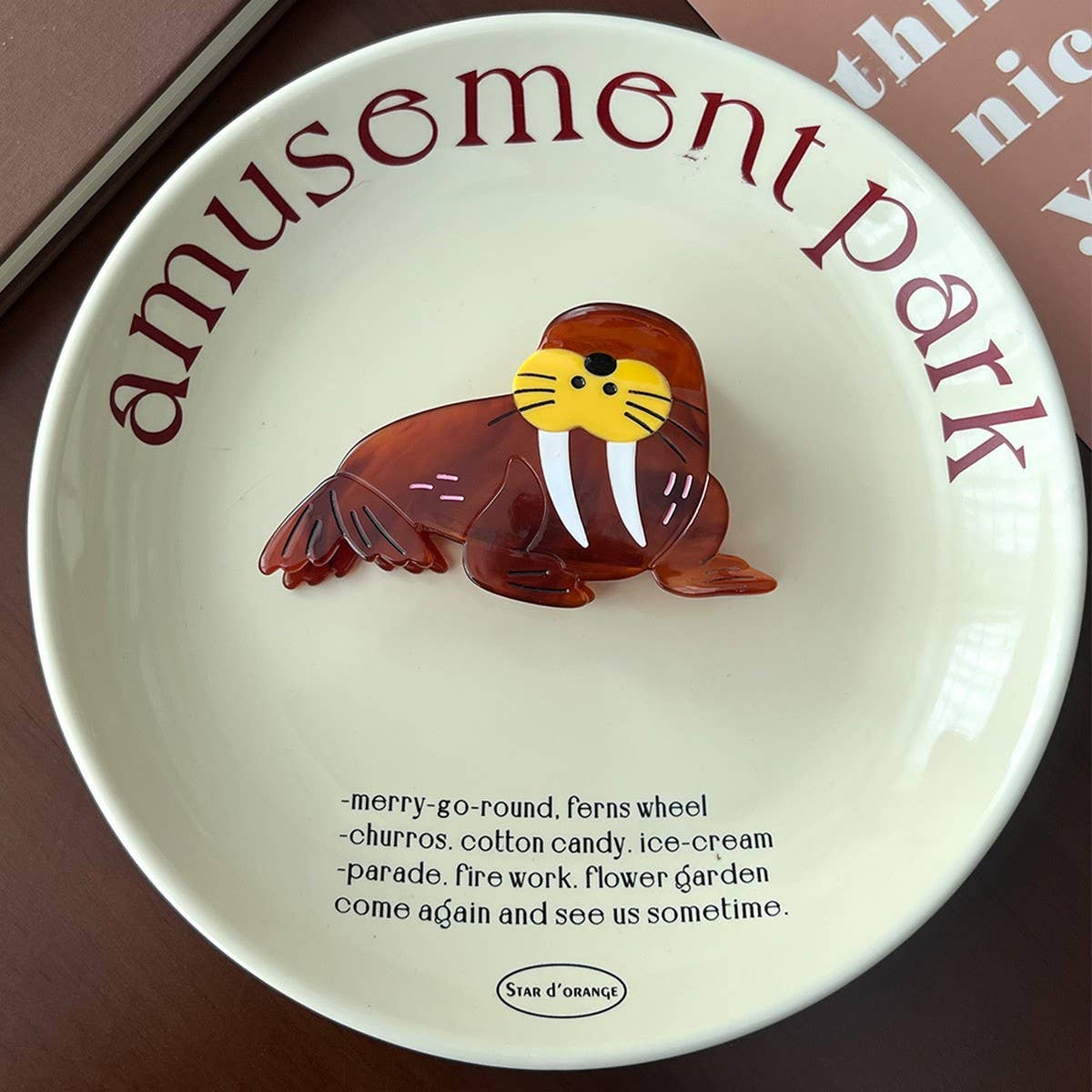 OCEAN SERIES HAIR CLAW DOLPHIN SHARK SEAL CLIP_CWAHA5759