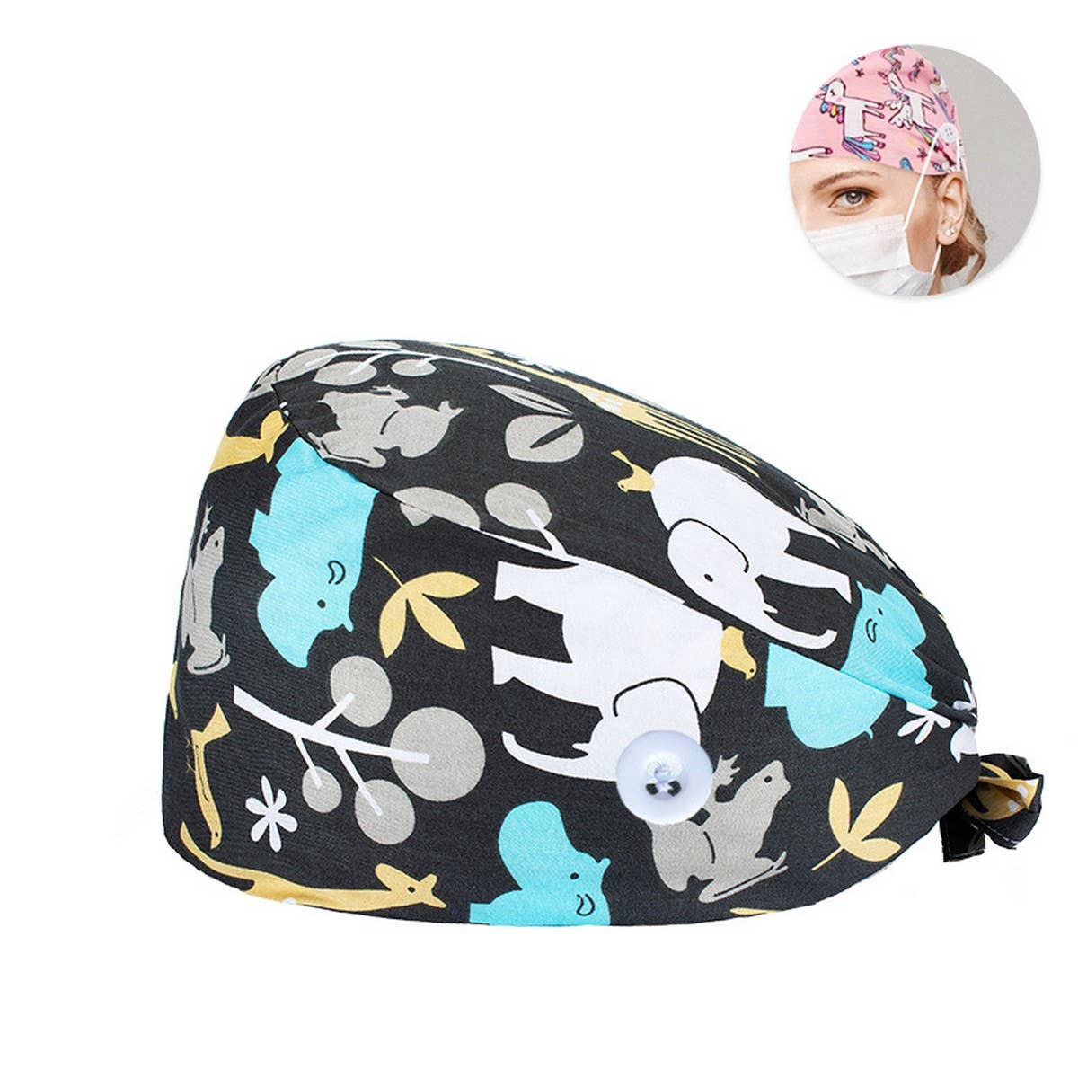 NURSE CAP SURGICAL CAP PURE COTTON DOCTOR CAP_CWAH3374