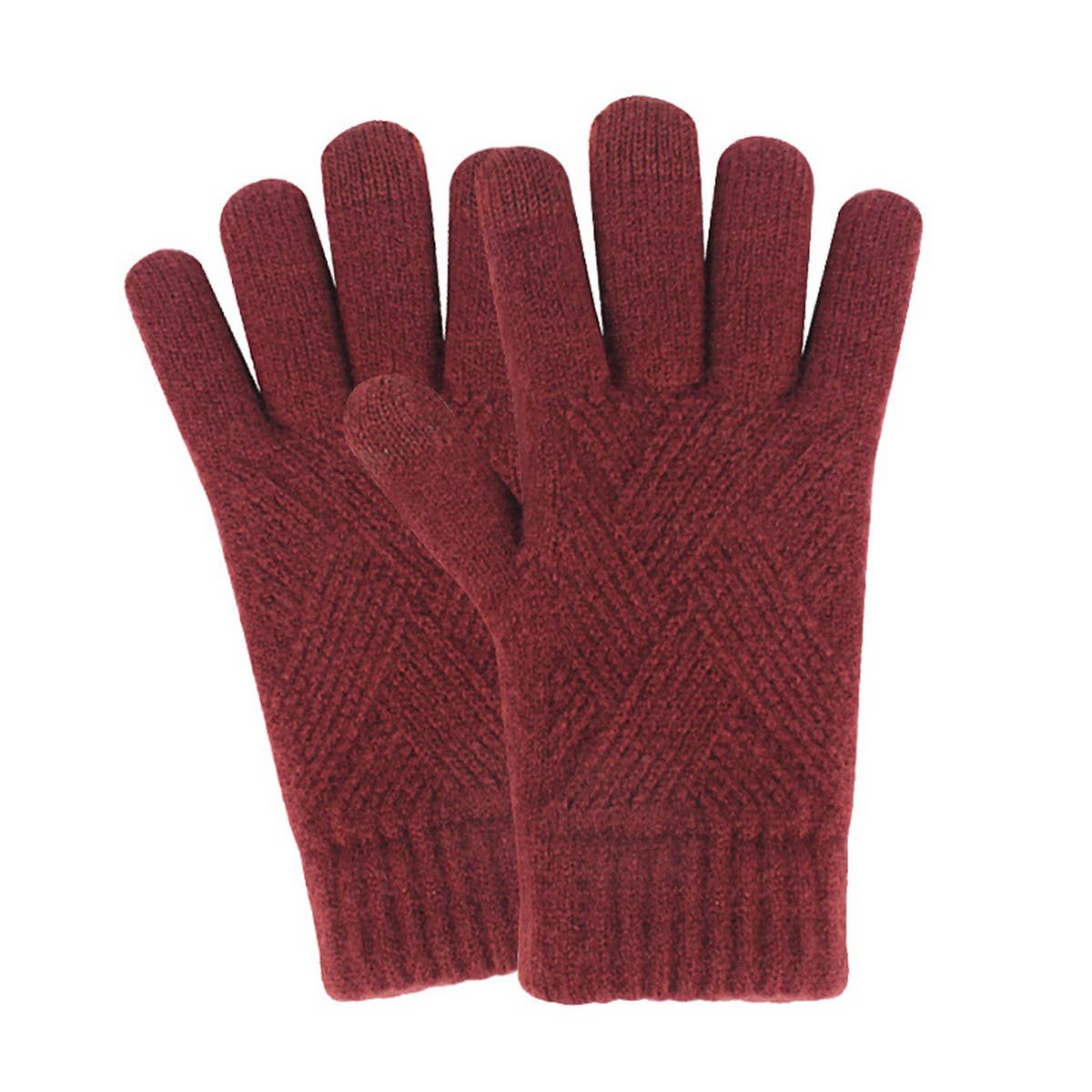 Winter Women'S Touch Screen Knitted Gloves_Cwag0375