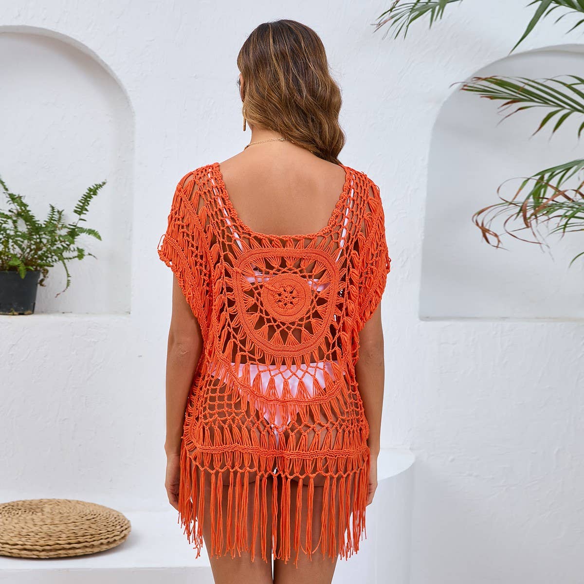 FRINGE SKIRT WITH BEACH SWIMSUIT COVER UP_CWMW0645