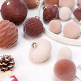 Deluxe Flocked Christmas Ball Ornament Set_Cwmm9917