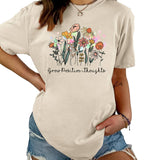 Wome Casual Crew Neck T-Shirt Soft Fit_Cwtts1488