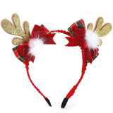CHRISTMAS REINDEER ANTLER HEADBAND CUTE FABRIC_CWAHA5656