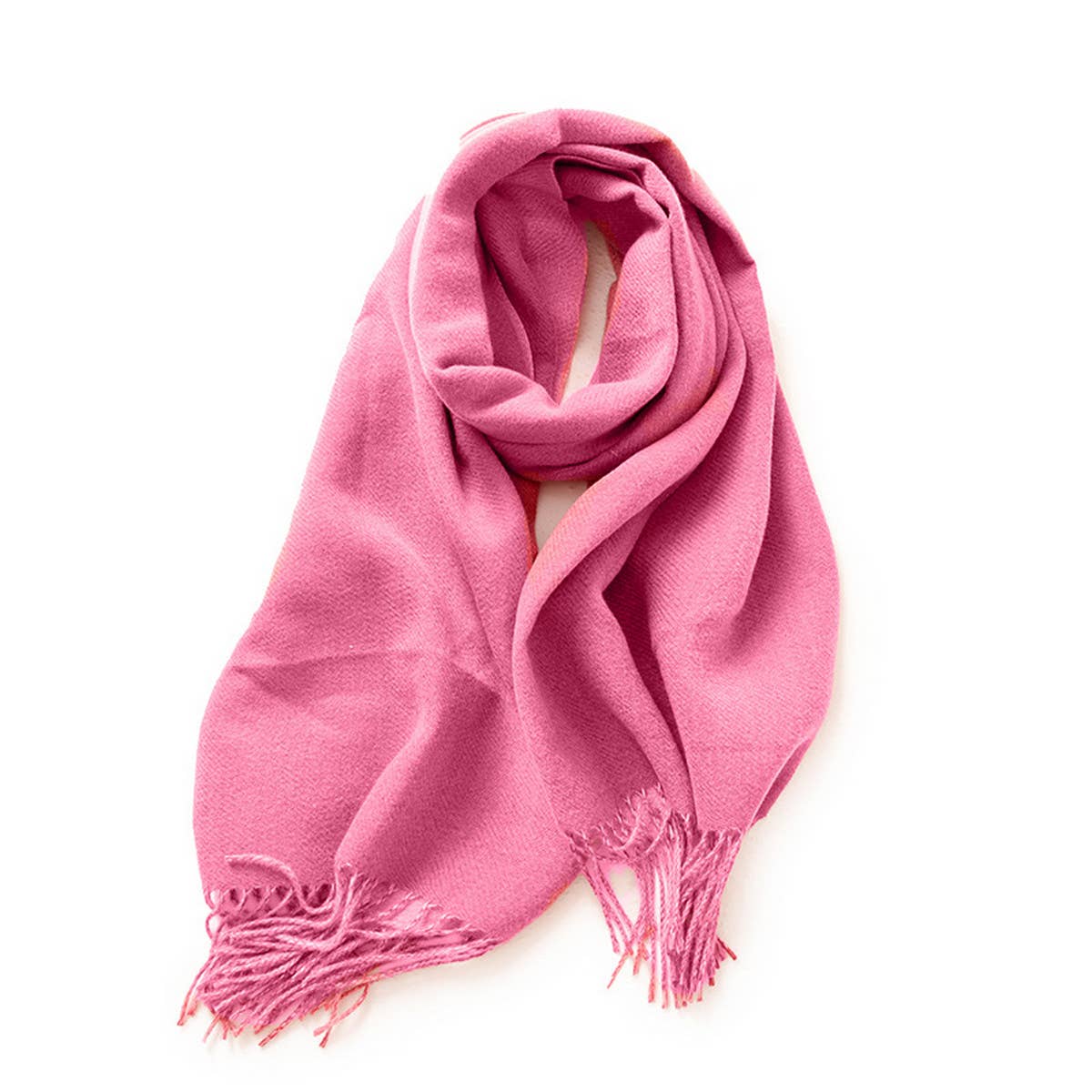 FASHION SCARF SOFT FAUX CASHMERE WITH TASSELS_CWASC0174