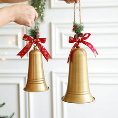 METAL IRON CHRISTMAS BELL HANGING DOOR WALL DECOR_CWMM9782
