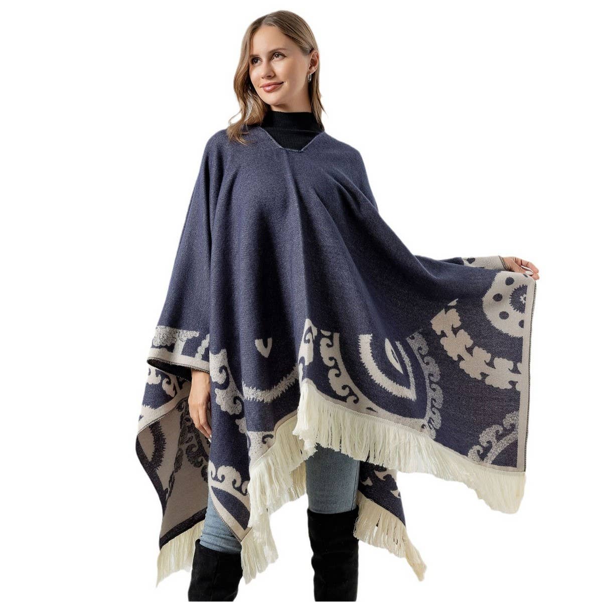SHAWL WEAR SCARF LEISURE TRAVEL PULLOVER CLOAK_CWASC2274