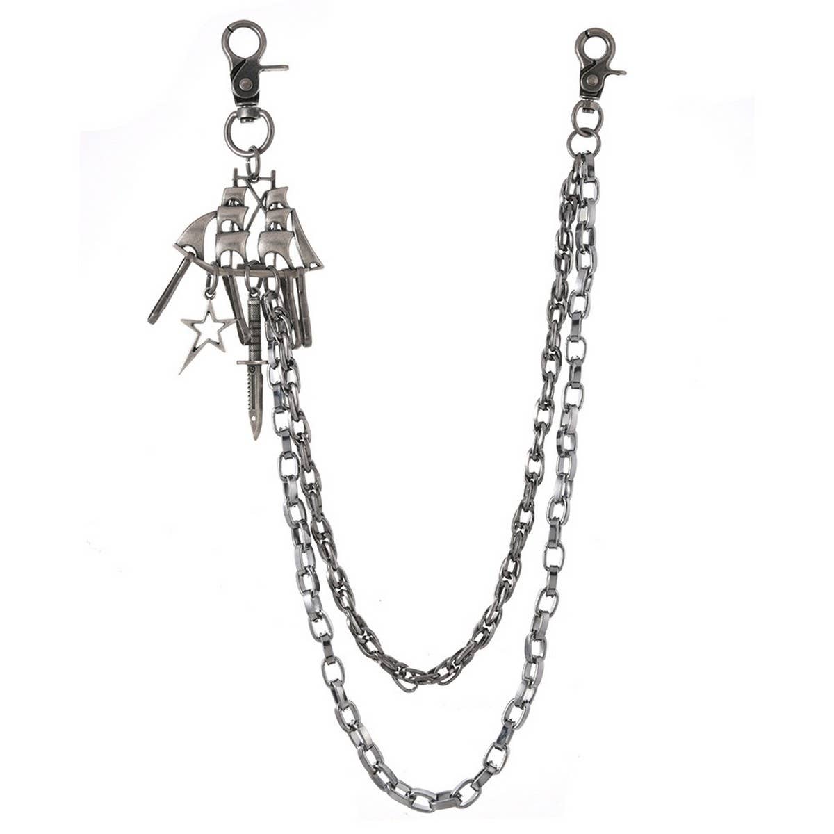 CREATIVE RETRO MULTI LAYERED TROUSER CHAIN_CWMM4876