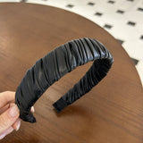 FRENCH STYLE RETRO PLEATED WIDE BRIM HEADBAND_CWAHA2861