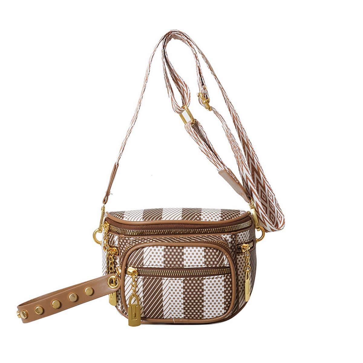 2024 NEW MULTI LAYER ZIPPER RIBBON CHEST BAG_CWAB2086
