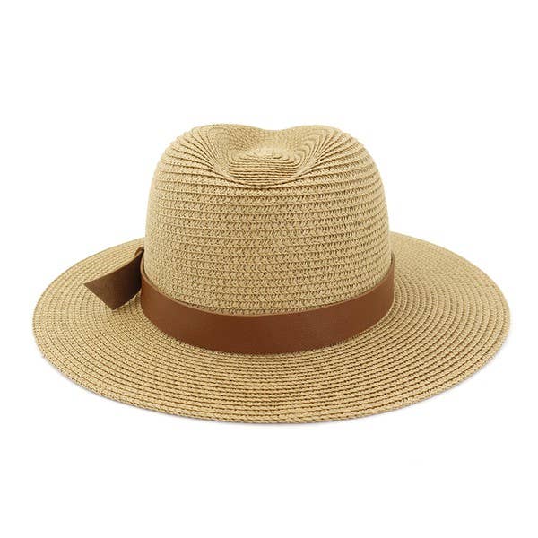 BEACH SUMMER CASUAL STRAW PANAMA HAT_CWAH059 B20223
