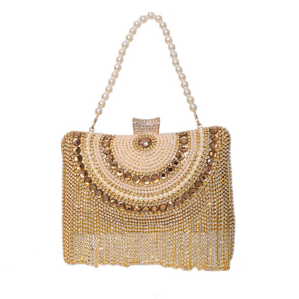 RHINESTONE TASSEL FASHION EVENING TOTE_CWAB2491