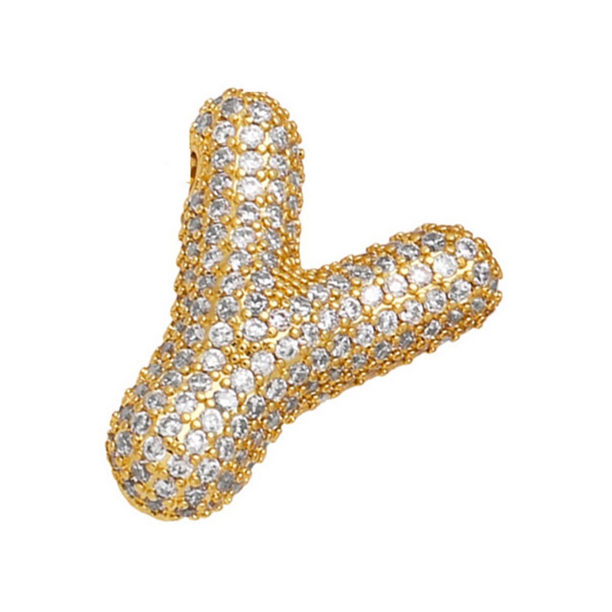 COPPER ZIRCONIA PENDANT NECKLACE HIP HOP_CWMM5862