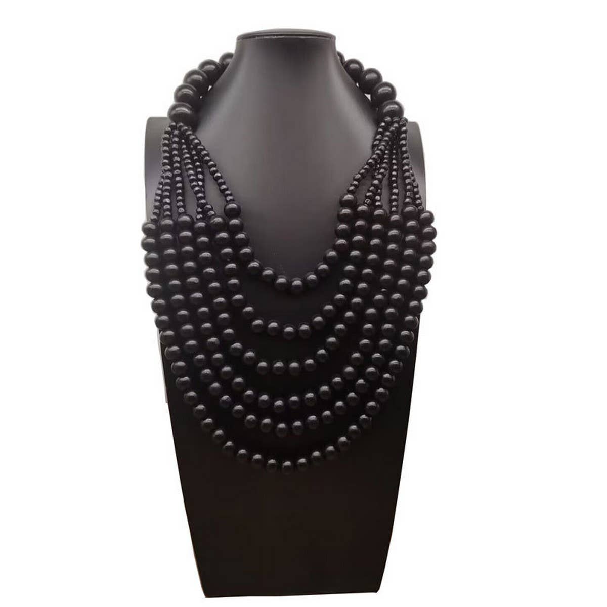 MULTI LAYER WOODEN BEAD TASSEL SWEATER CHAIN_CWMM4851