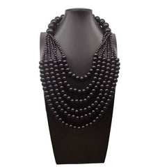 MULTI LAYER WOODEN BEAD TASSEL SWEATER CHAIN_CWMM4851
