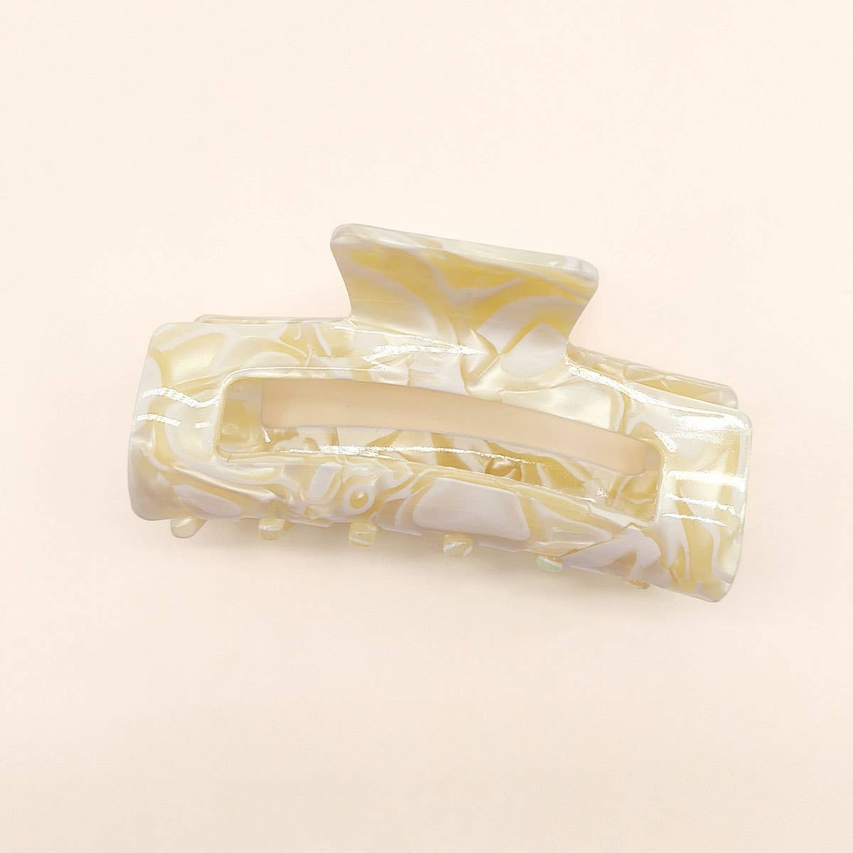 3 22 TORTOISE SHELL FLAT WOMENS HAIR CLAW CLIP_CWAHA0099