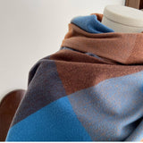 Warm Plaid Scarf Shawl For Women--Soft Winter Wrap_Cwasc1464