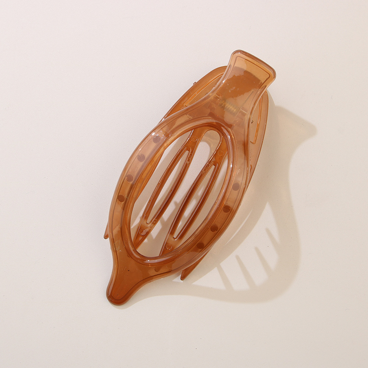 LEAF OVAL HAIR CLIP MINIMALIST CLAW BARRETTE_CWAHA6511