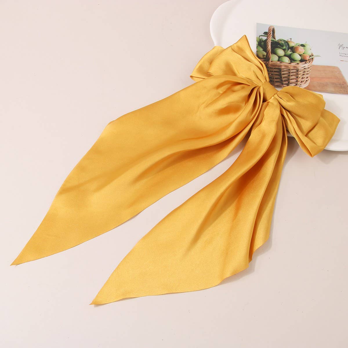 Cwaha1104_Simple Temperament Bow Hair Clip