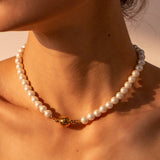NICHE PEARL FRENCH LIGHT LUXURY NECKLACE_CWAJE1430