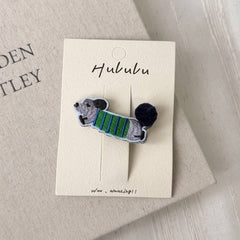 Cute Cartoon Dachshund Hair Clip Girls_Cwaha07818