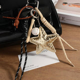 PU STAR BASEBALL CHARM BRAIDED BAG PHONE STRAP_CWMM7553