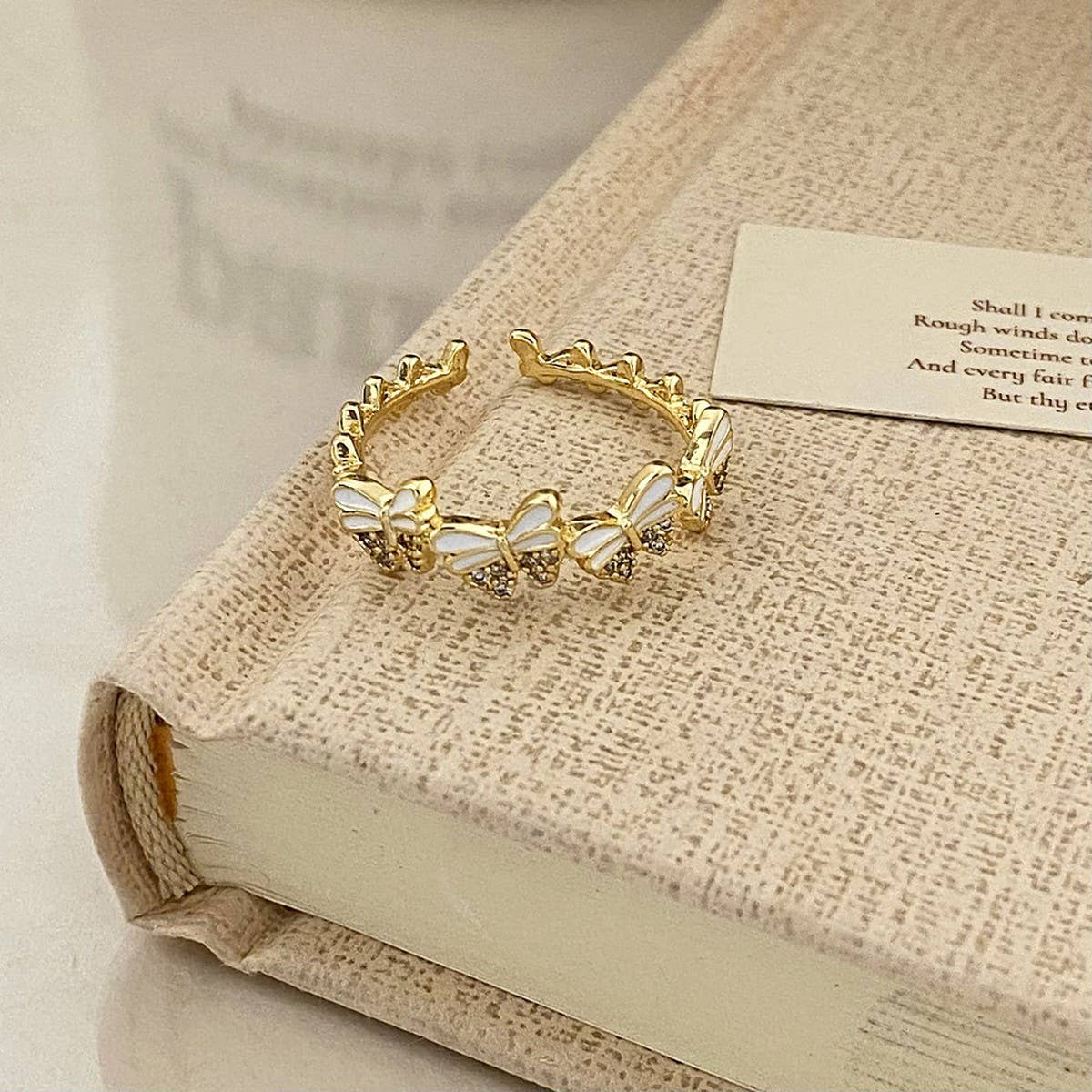 FASHION BUTTERFLY ADJUSTABLE RING FOR WOMEN_CWAJE3104