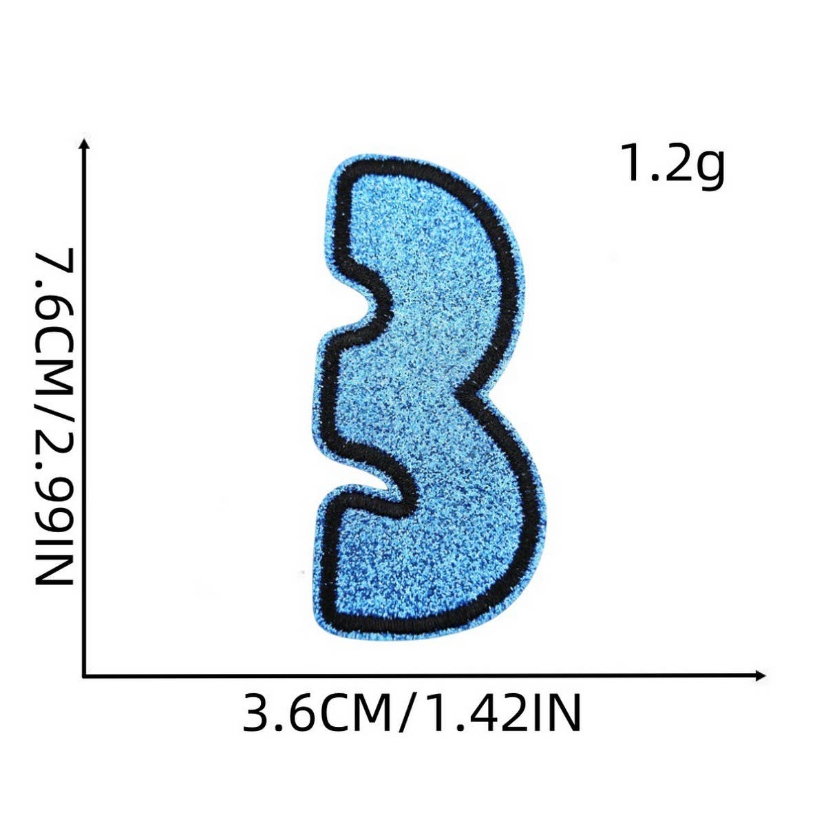 CREATIVE BADGE LETTER EMBROIDERY CLOTH PATCH_CWMM4070