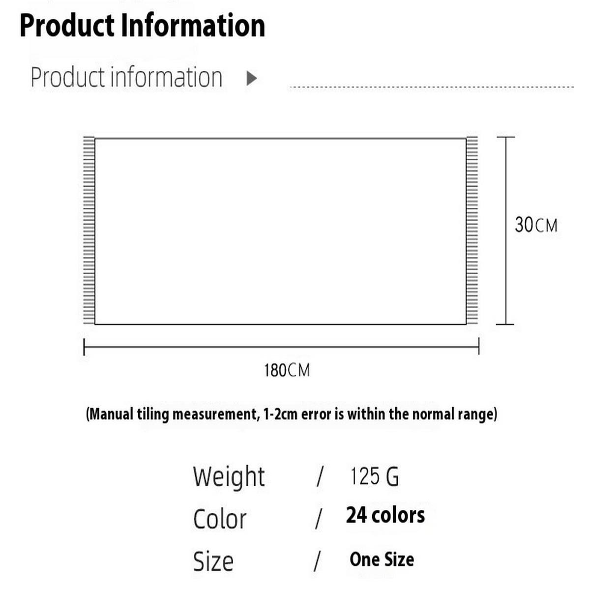 Unisex Wool Scarf Soft Solid Color With Tassels_Cwasc2707