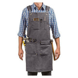 Cwmm1821_Canvas Apron Multi-Functional Outdoor Work Apron