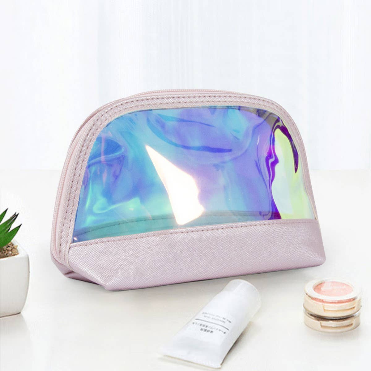 Fashion Portable Semi-Transparent Cosmetic Bag_Cwab1094