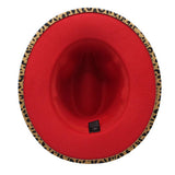 DOUBLE SIDED LEOPARD PRINT WOOL JAZZ HAT_CWAH2561