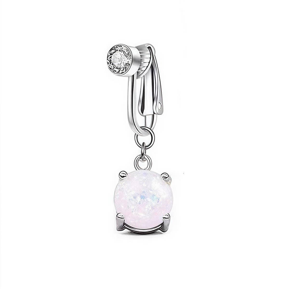 FAKE NAVEL CLIP NO PIERCING BELLY BUTTON RING_CWMM9190