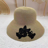 SUMMER EMBROIDERED LACE FLOWER SUN HAT_CWAH3487