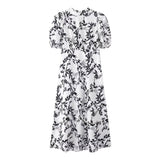 Street-Chic Chic Print Waist Dress