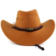 Vintage Artsy Western Cowboy Hat Suede Velvet Hat