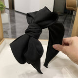 BLACK MULTI LAYERED BOW HEADBAND_CWAHA2551