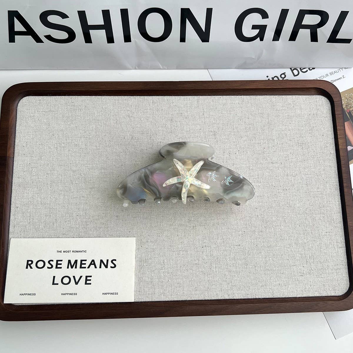 DREAMY STARFISH CLAW CLIP OCEAN GRADIENT DESIGN_CWAHA5893