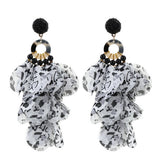 HANDMADE FLORAL TASSEL EARRINGS LONG BOLD DESIGN_CWMM6276