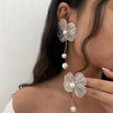 Versatile 3D Ginkgo Leaf And Flower Earrings_Cwmm3199