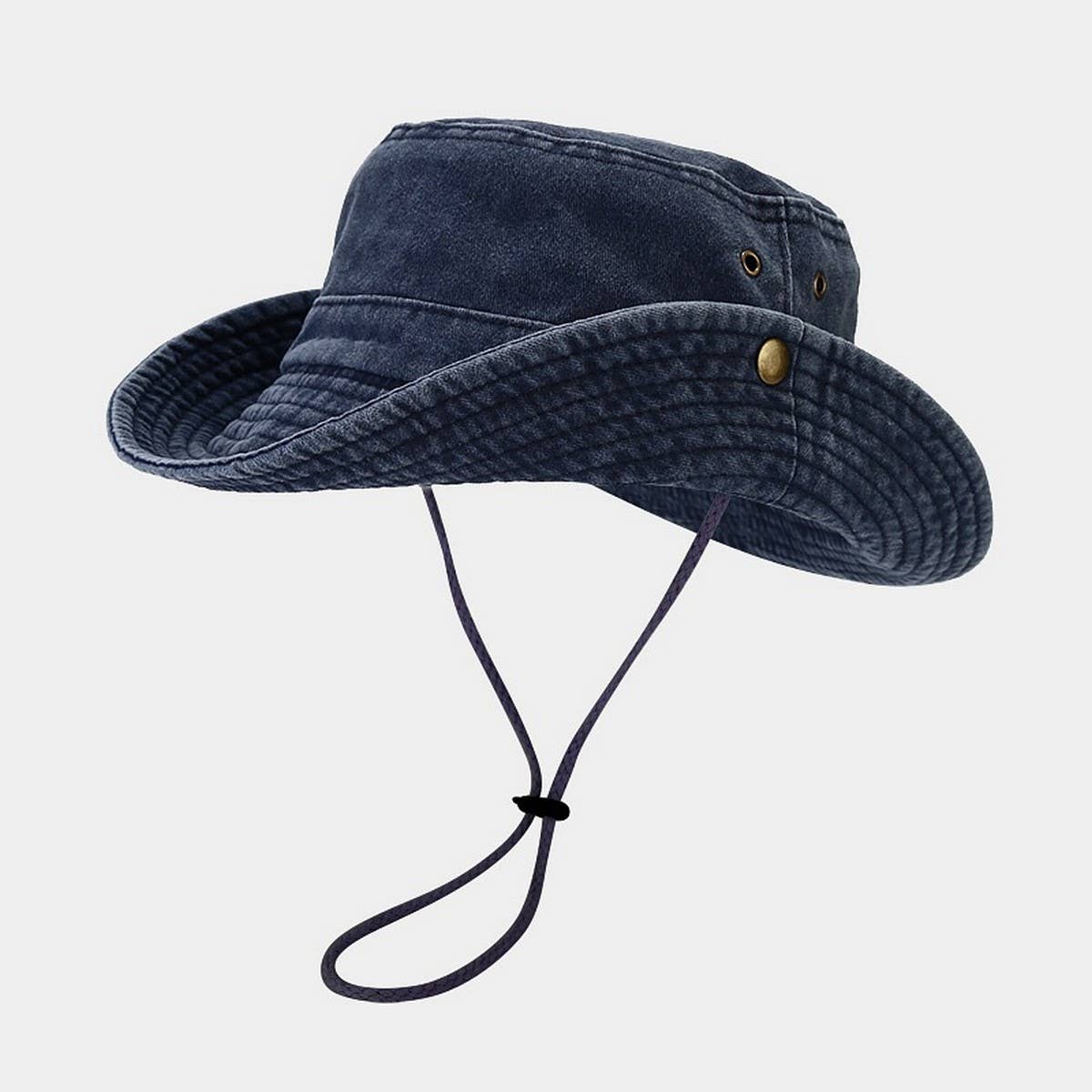 Washed Wide Brim Outdoor Sun Hat For Summer_Cwah3783