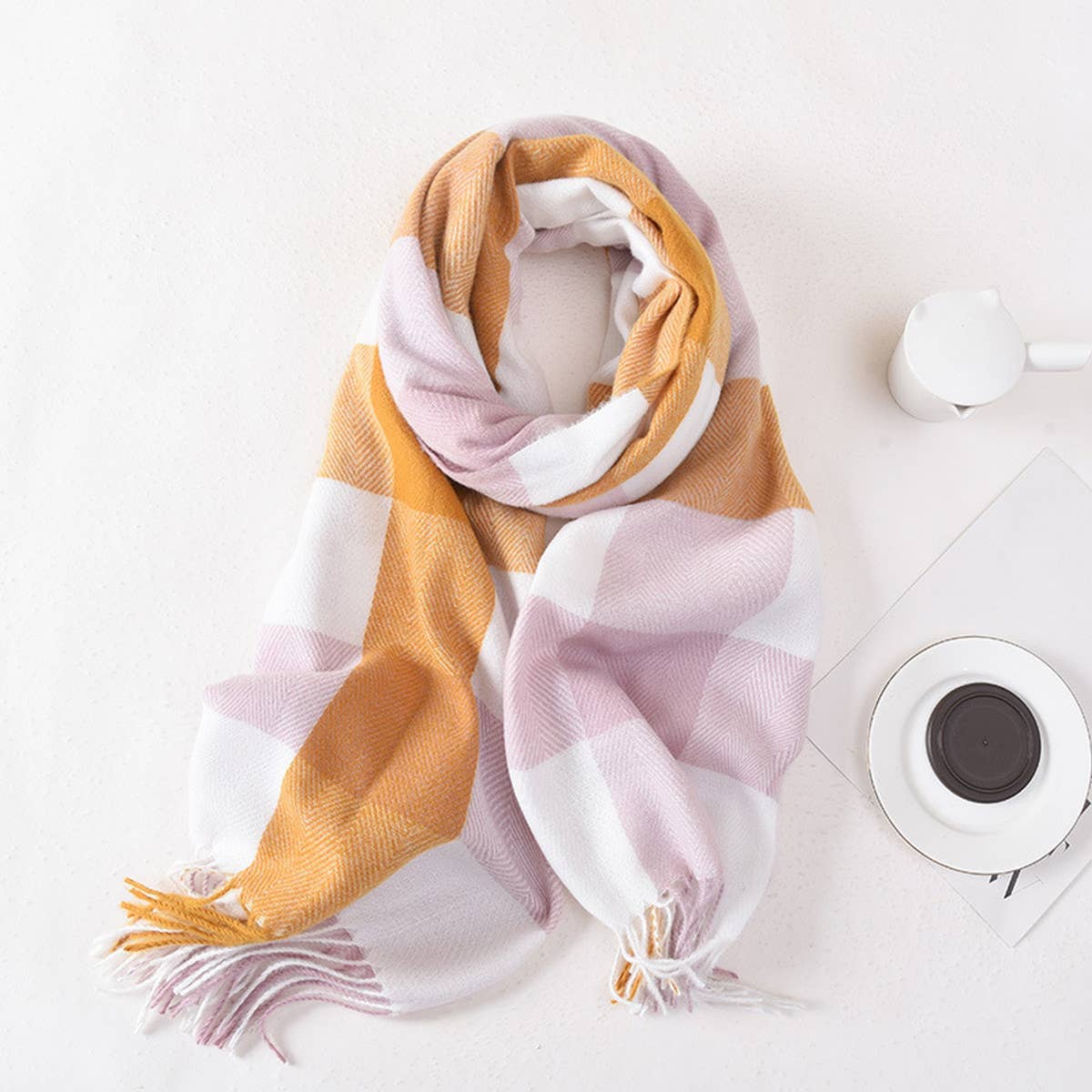 Plaid Winter Scarf Cute Unisex Wrap_Cwasc0400