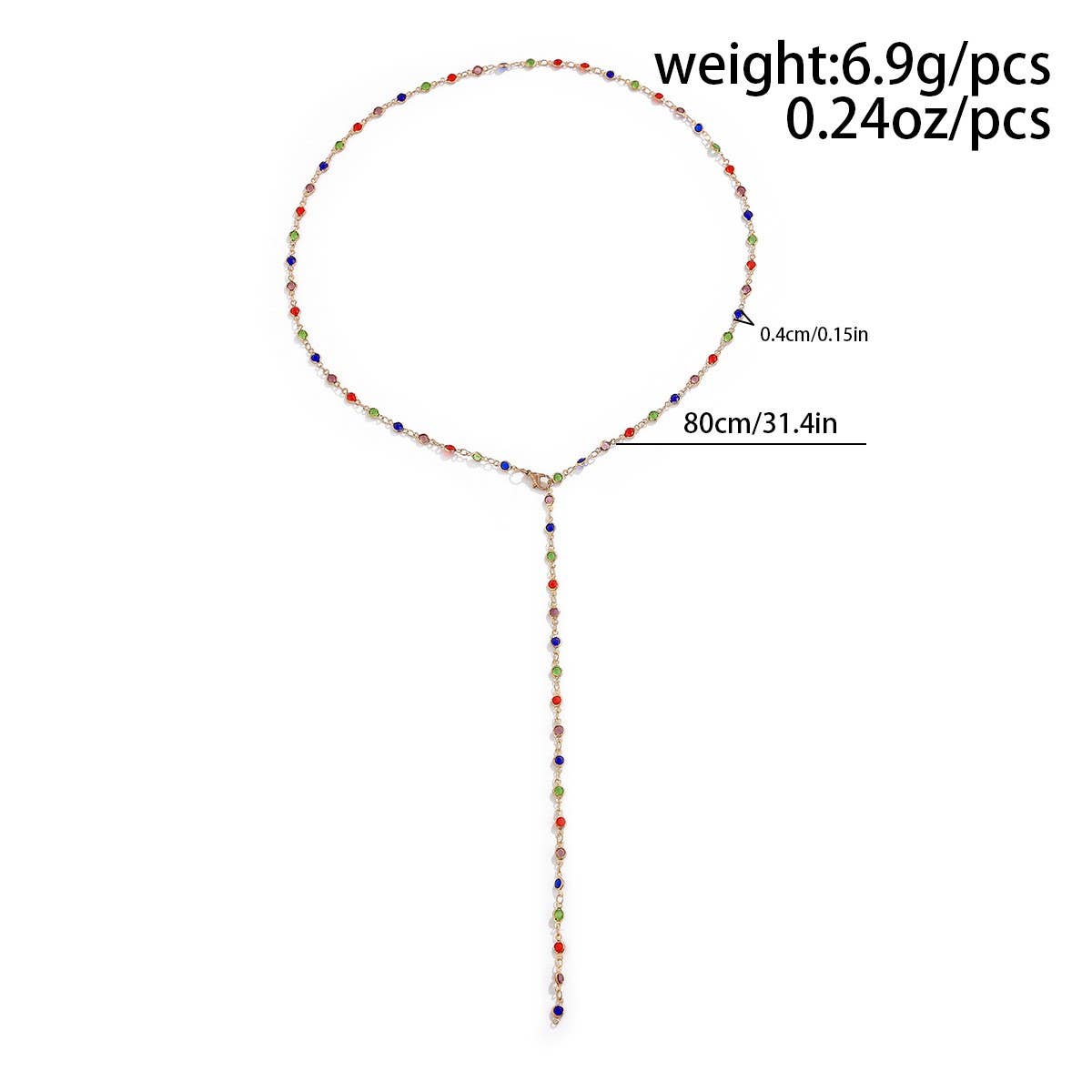 SIMPLE AND FASHIONABLE TASSEL Y CHAIN NECKLACE_CWMM3147