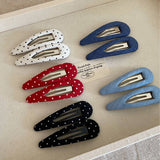 Red Polka Dot Bb Clip Cute Side Bangs Clip_Cwaha08078