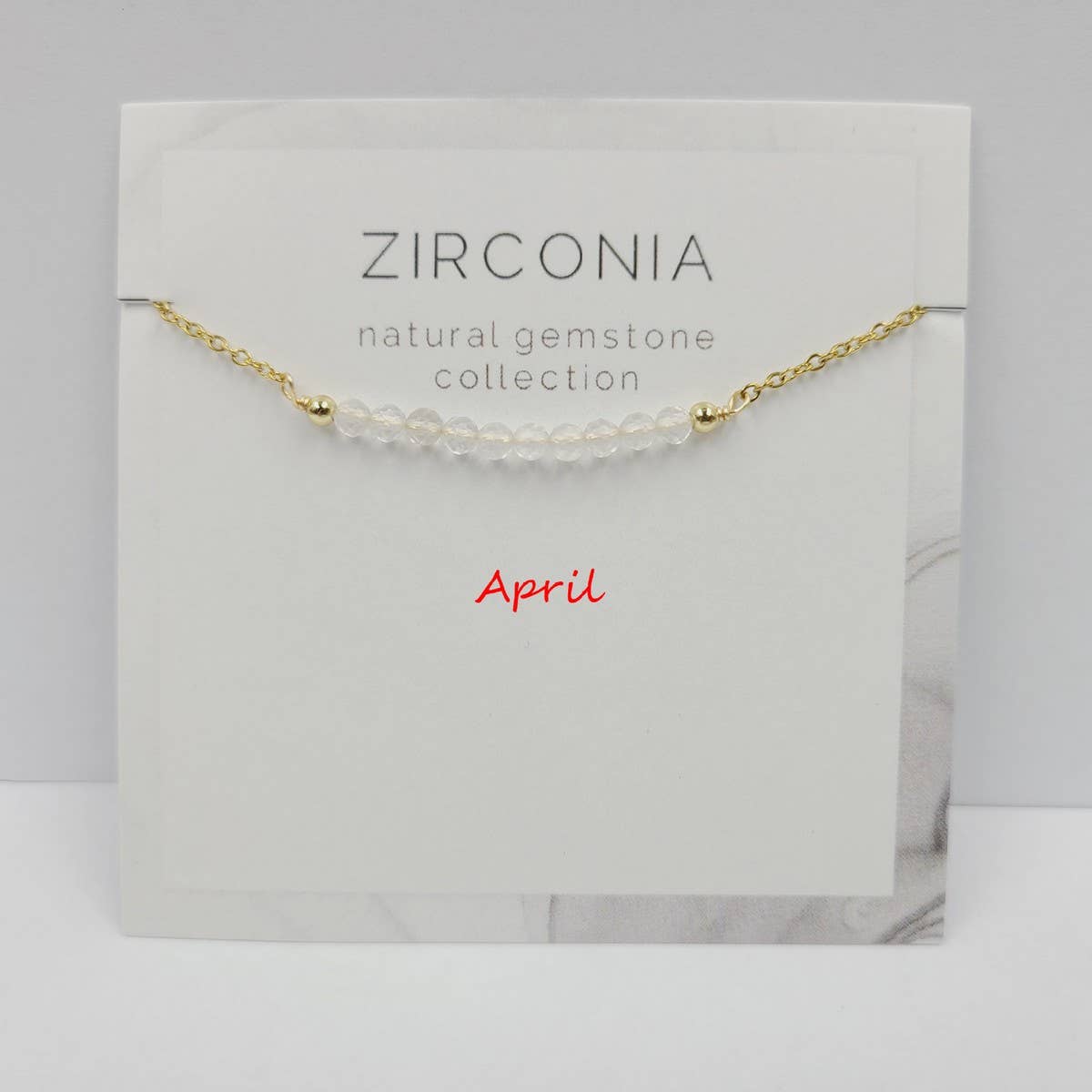 DECEMBER NECKLACE NATURAL STONE LOCK BONE CHAIN_CWAJE1054