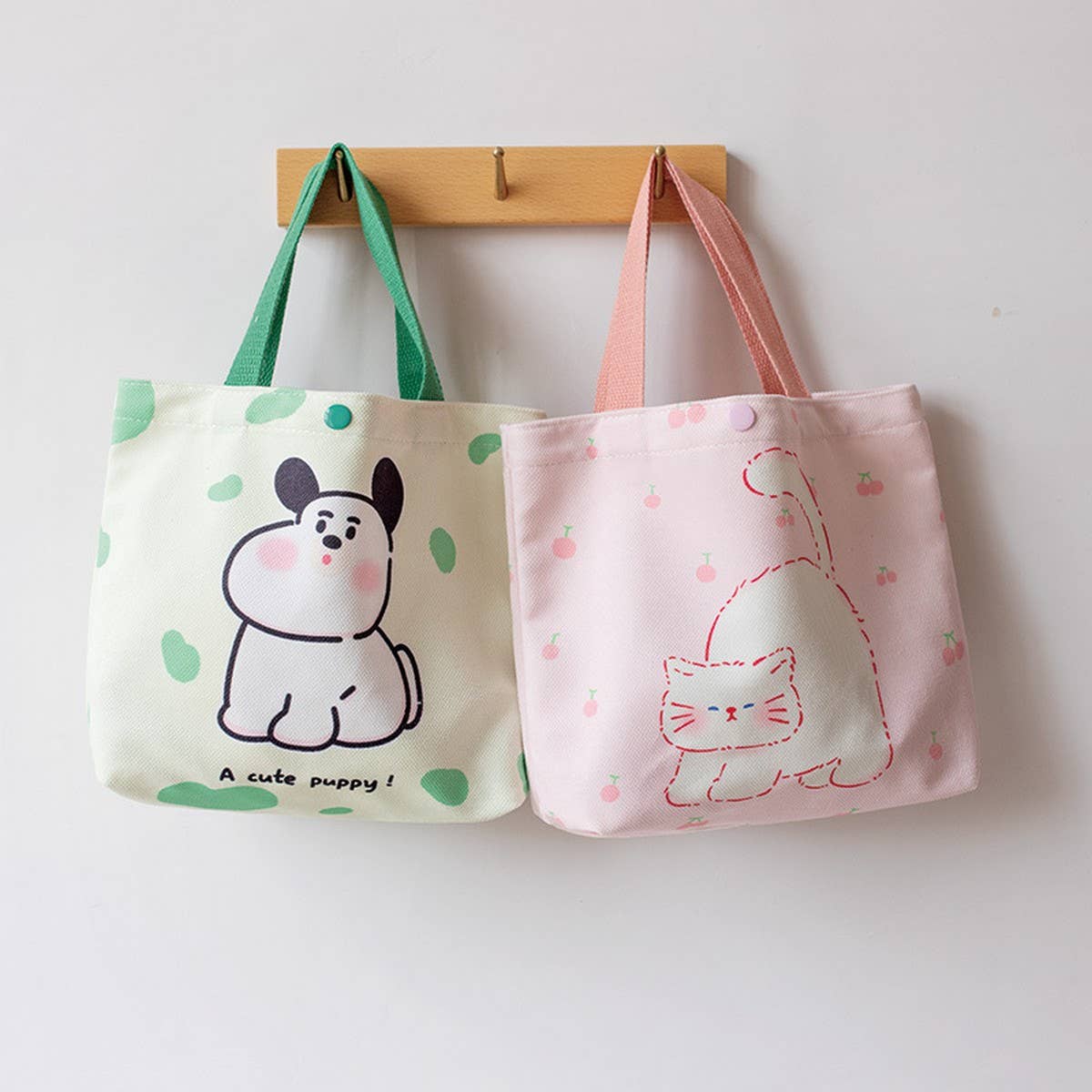 CUTE PRINTED LUNCH TOTE BAG FOR GIRLS WOMEN_CWAB5663