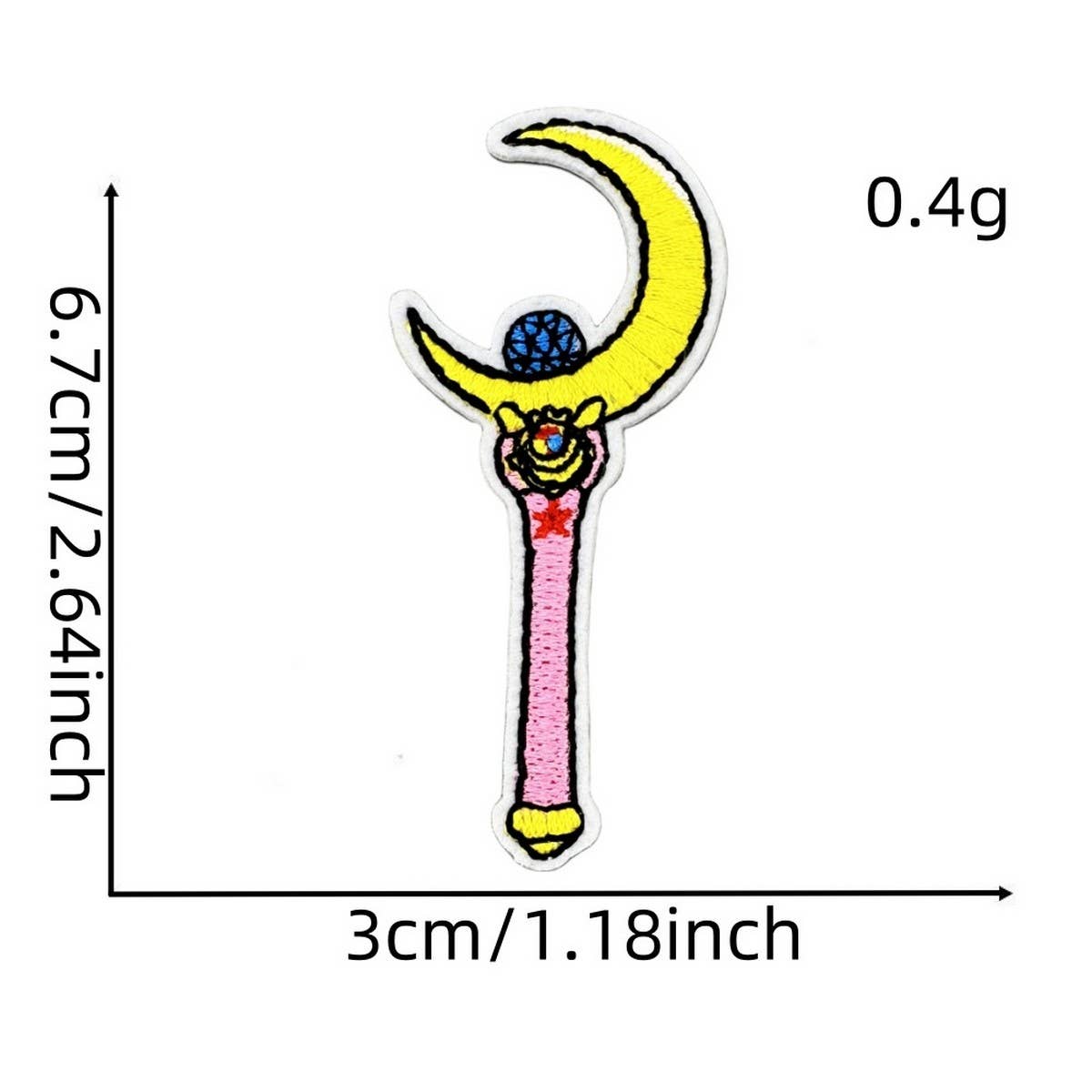 GIRL CARTOON MAGIC WARRIOR EMBROIDERED PATCH_CWMM4069