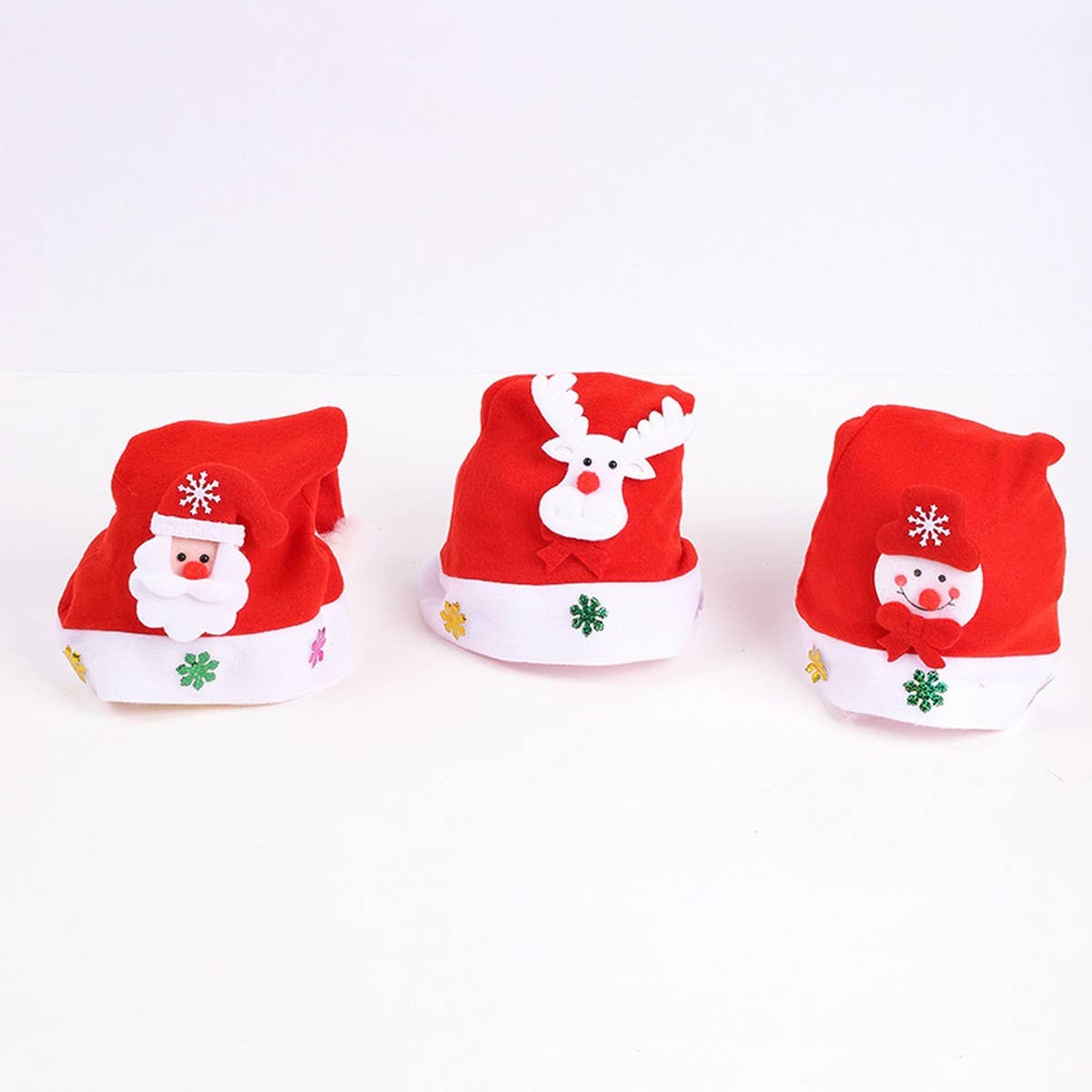 CHRISTMAS GIFT BRUSHED LIGHTED SANTA HAT_CWAH2315
