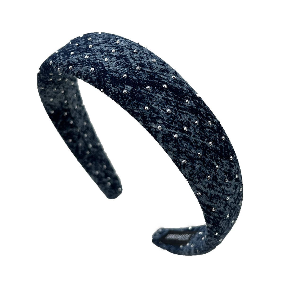 DENIM STARRY PUFF HEADBAND WITH VOLUME SPONGE_CWAHA2832