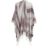 GEOMETRIC TASSEL SPLIT WARM SHAWL_CWASC0308