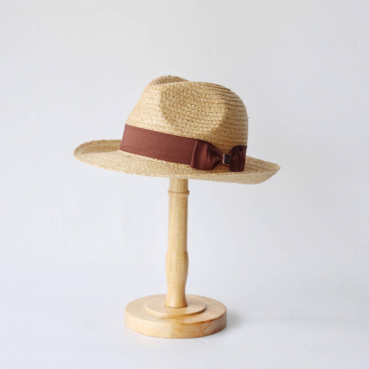 SUMMER BOW FASHIONABLE ALL MATCH STRAW HAT_CWAH3486